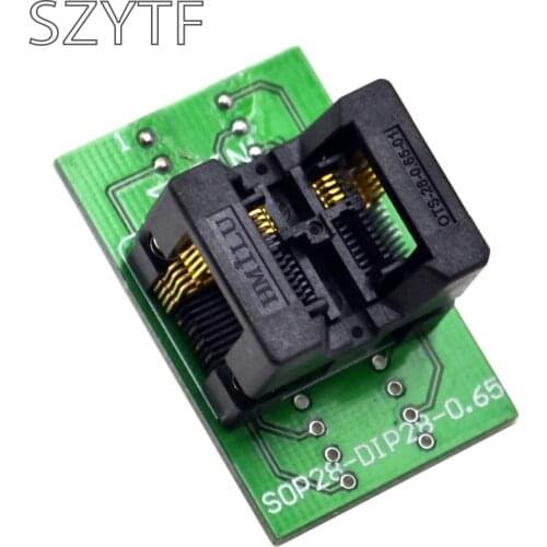 Top Quality Chip programmer SSOP8 (28) -0.65 adapter socke t to DIP20 and DIP8 ots8 (28) -0.65-01