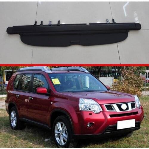 For Nissan X-Trail T31 Rogue 2008-2013 Aluminum+Canvas Rear Cargo Cover privacy Trunk Screen Security Shield shade Accessories