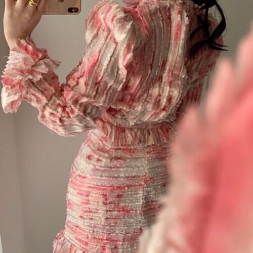 2020 New Women black pink green round neck long sleeve dress Bodycon Vestidos Celebrity evening Party Dress dropshipping