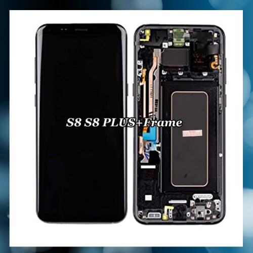 5.8'' S8 LCD for SAMSUNG Galaxy S8 G950 G950F Display 6.2'' S8 Plus G955 G955F Touch Screen Digitizer with Frame
