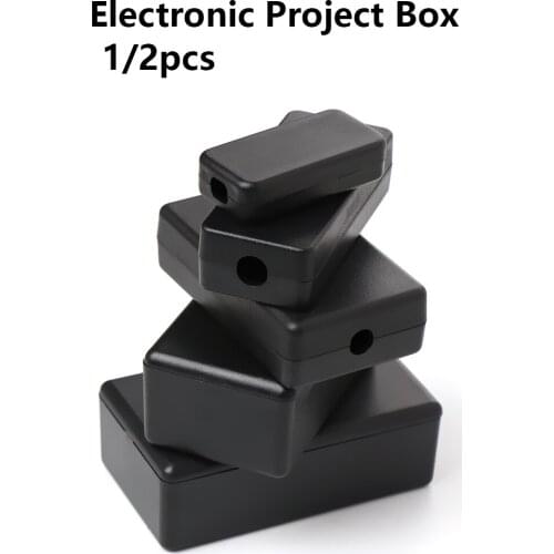 1PC Plastic Waterproof Black DIY Housing Instrument Case Plastic Electronic Project Box Electric Supplies