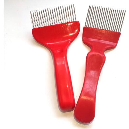 10PCS Beekeeping WholesaleHoney Collect Tools Bee Farm Scraper Knife Uncapping Cutter Fork Stainless Steel Needle Plastic Handle