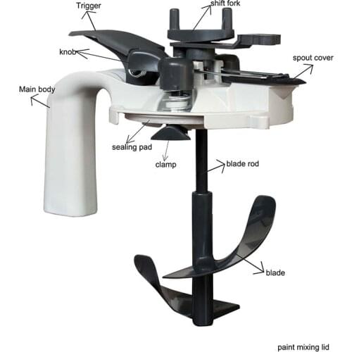 ATPRO Car Paint Mixer Stirrers Machine Coating Mixing Lids Auto Color Paints Mix Lid 1 Liter 4 liters Universal Painting Tool