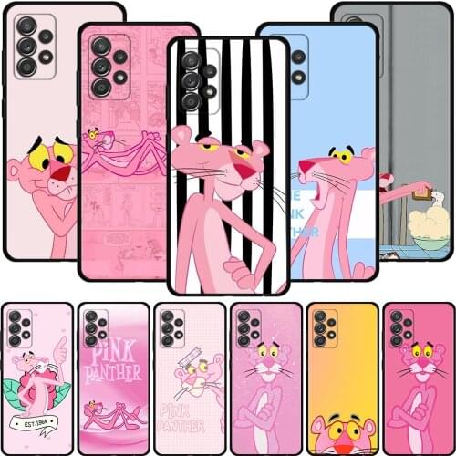 Case For Samsung Galaxy A72 A71 A52 A51 A42 A41 A32 A31 A22 A21s A12 A11 A02 A02s A01 Cover Shell Fundas Cartoon Pink Panther