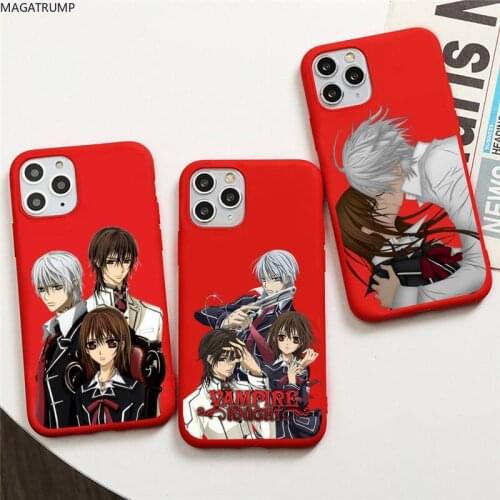 Vampire knight Phone Case For iphone 12 11 Pro Max Mini XS 8 7 6 6S Plus X SE 2020 XR Red Cover