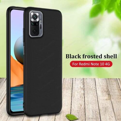 TPU Black Fundas For Redmi Note 10 Pro Max Case For Xiaomi Redmi Note 10 Pro Max 10S note10 pro Soft Cover For Redmi Note 10 Pro