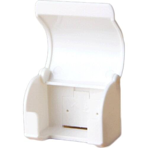 1pc New White Plastic Razor Holder, Shaver In The Bathroom Sticky Storage Rack Fixed On The Wall Convenient