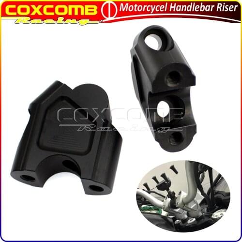 For Suzuki GSF 1250S SV650 SV1000 DL25 GW250 S/F 2003-2017 Motorcycle Black 7/8'' 22mm Bar Clamp Handlebar Risers Adapter