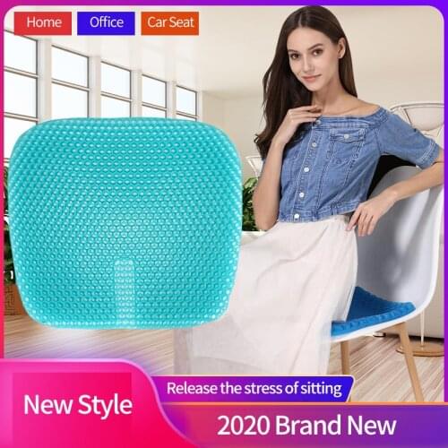 The New Three-generation Double-layer Gel Cushion Honeycomb Car Seat Cushion Chair Breathable Cushion Cool Pad Adults Latex LISM