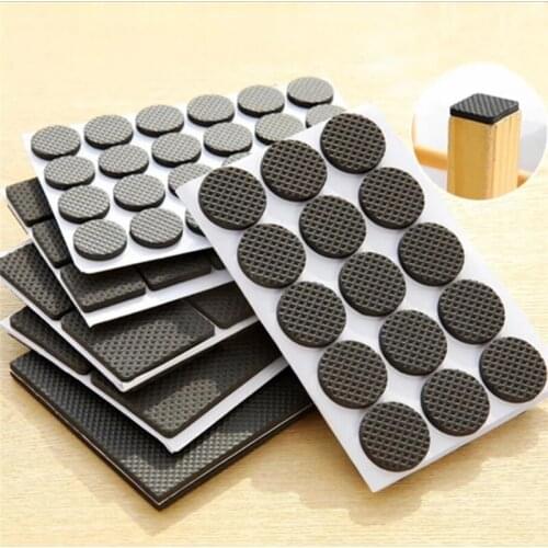 10Pcs Self Adhesive Furniture Leg Feet Rug Felt Pad Thickening Anti Slip Mat Bumper Damper For Home Chair Table Floor Protector