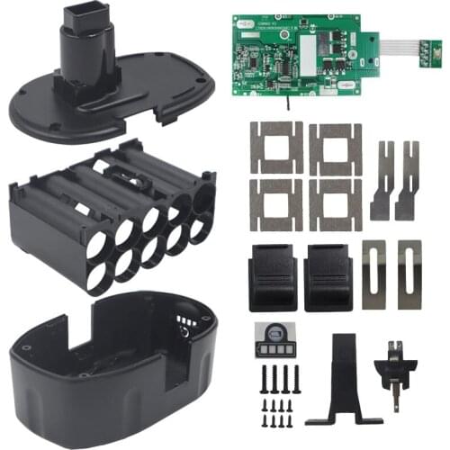 DC9096 Li-Ion Battery Plastic Case PCB Charging Protection Circuit Board Replace for Dewalt 18V Nickel Battery