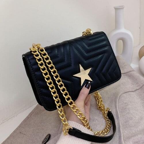 Red Star Womens Shoulder Bag Premium PU Lady Messenger Bag Winter Business Bag Shopping Girl Bag Female Handbag 2019 New bags