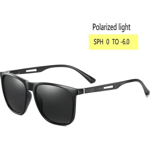 New Diopter SPH 0 -0.5 -1 -1.5 -2 -2.5 -6.0 Finished Myopia Sunglasses Men Women Nearsighted Polarized Sunglasses Uv400 FML