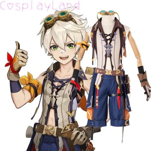 Hot Game Genshin Impact Cosplay Bennett Costume Carnival Halloween Cartoon Uniform Outfit Men Suit Bennett Cosplay
