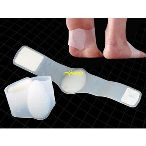 50pairs/lot Silicone Flatfoot Corrector Bandage Gel Pro Arch Supports Flatfeet Orthotic Braces Pain Relief Massage Pad Cushion