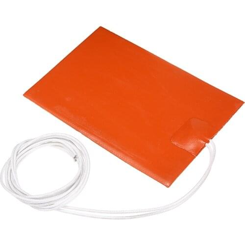 300W 220V Silicone Heating Mat Engine Oil Tank Silicone Heating Pad Waterproof 10x15cm For 3D Printer Parts Electric Heating Pad