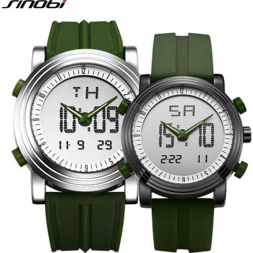 Sinobi Hot Sale Couple Digital Watches for Lovers Quartz Wristwatch Fashion Mens Sports Chronograph Clocks relogio masculino