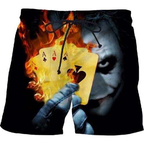 3D sweatpants 2021 summer hot sale high-quality mens and womens beach shorts, fast and funny 3D printed black swimming trunks