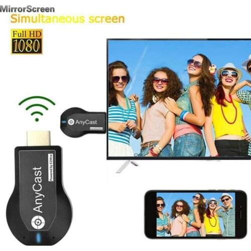 1080P HDMI-compatible TV Stick Anycast M2 Plus WiFi Display TV Dongle Receiver Mirror Share Screen for IOS Android Miracast