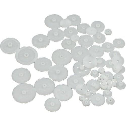 General 58 Styles Plastic Drive Toy Double Deck Deceleration Gears Set For RC Car Motor Toothed Wheels All Module Car Parts DIY