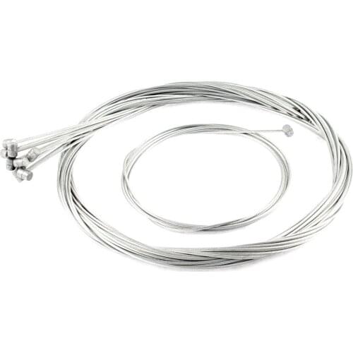 Uxcell 10 Pcs 2M Length 1.55mm Dia Steel Flexible Motorcycle Throttle Clutch Cable Wire