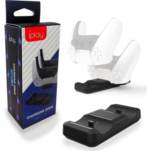 Fast Charging Dual Controller Charger For Sony PS5 Gamepad Portable Charging Dock Adapter For Play Station 5 Game Controller