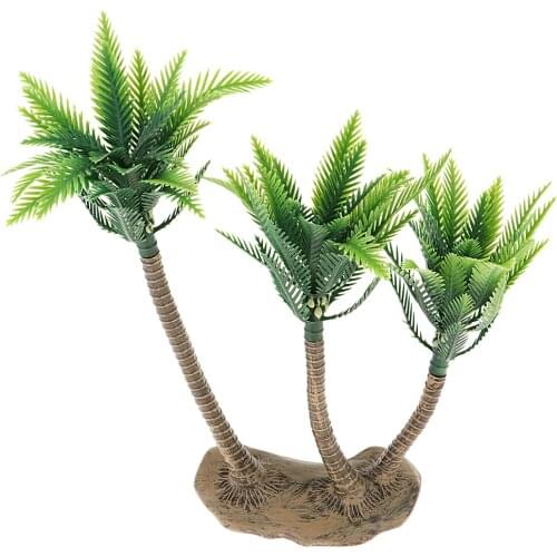 1PCS Green Plastic Model Trees Layout Rainforest Train Palm Tree Diorama Scenery for Home Outdoor Garden Decor