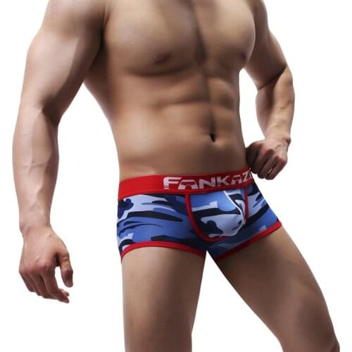 1/3PCS Men Boxer Shorts Camouflage Underwear Men Breathable Swimsuit Slip Underpants Swimwear Pouch Trunks Cotton Camo Sleepwear