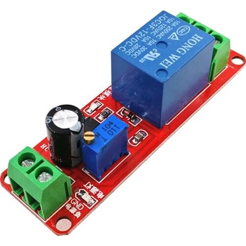 10pcs/lot NE555 DK555 Timer Switch Adjustable Disconnect Module Time delay relay Module DC 12V Delay relay shield 0~10S