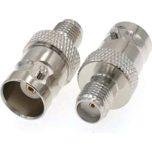 100pcs SMA Female To BNC Female Straight RF Connector Adapter