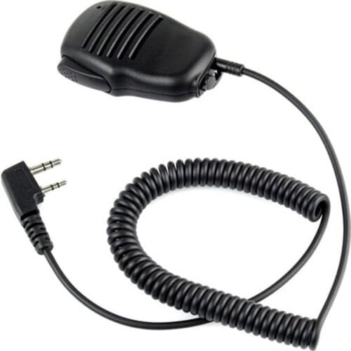 2 Pin Mini PTT Speaker MIC Walkie Talkie Accessories For Baofeng UV5R 888S For Kenwood For TYT Two Way Radio C9021A