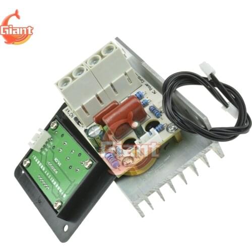 AC 220V 10000W SCR Voltage Regulator Adjustable PWM Motor Speed Control Dimmers Dimming Thermostat High Power Electronic Module