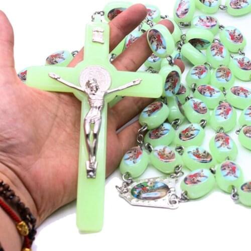 2pcs Large decorative wall cross Rosary Catholic Church beads rosary of Our Lady wallrosary