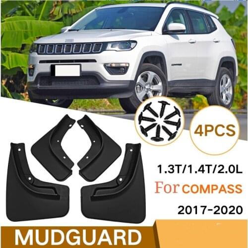 Car Mudguard For Jeep Compass 1.3T/1.4T/2.0L 2017-2020 High Quality Mudguard Anti-splash Mudguard Anti-fouling Car Accessories