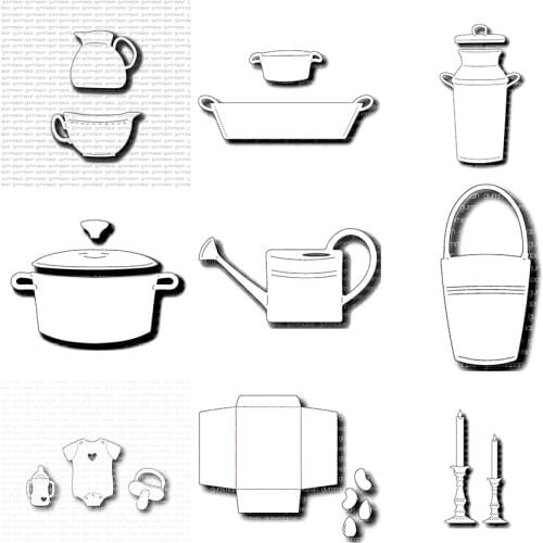 CH 2021 New Arrival Presell Watering can Metal Cutting Dies Embossing Scrapbooking Stencil Craft Cut Dies For DIY Card Handmade