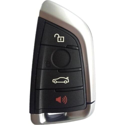 RIOOAK 4 Buttons Smart Car Key Case Cover for BMW 1 2 3 4 5 6 7 F Series X1 X5 X6 X5M X6M X1 X3 F Chassis CAS4+ FEM Key Shell