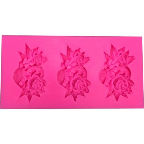 Flower Silicone Mold Chocolate Fudge Cake Decoration Soap Bake Tools E570