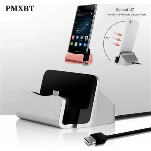 Docking Station Charger For iPhone Android Type C Desktop Charging Port Sync Cradle Dock Stand Holder Micro USB-C Phone Chargers