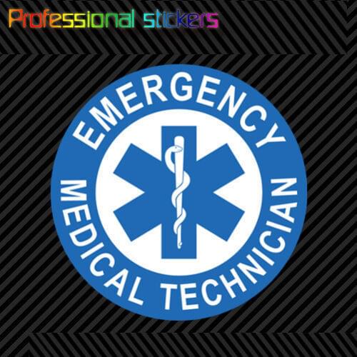 EMT Emergency Medical Technician Sticker Die Cut Decal Star of Life #1 for Car,RV,Motorcycle,Laptops,office Supplies