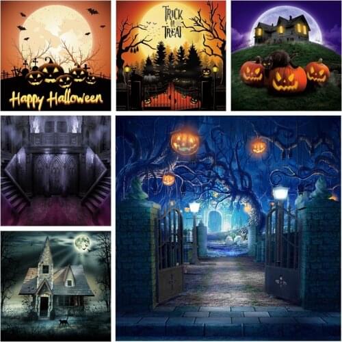 Yeele Halloween Backdrop Photocall Cave Skull Photography Baby Portrait Party Decor Photographic Backgrounds For Photo Studio