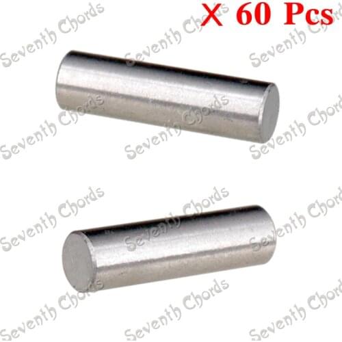 60 Pcs Guitar Humbucker Pickup magnetized Alnico 5 Polepiece Slug Pole Slug / Magnet Slug Rods / Length 18MM or 15MM choose