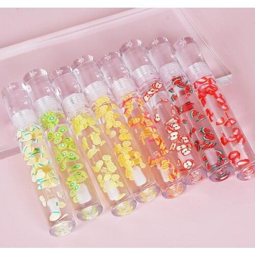 Lip glaze transparent glass lip gloss lip oil anti-dry and cracked fruit lip oil moisturizing colorless mirror water light TSLM2