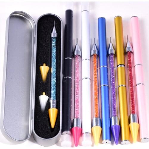 1pcs DIY Crystal Pen Rhinestones Gems Picking Tool Wax Pencil Pen Picker Clothing Decoration Tool Diamond Painting Tools H1065