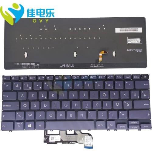 OVY BE backlight keyboard for ASUS ExpertBook B9450FA Belgian blue replacement keyboards 0KNB0 1620BE00 9Z.NFQBU.21A new work