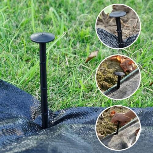 50Pcs Garden Nail Pegs 11/16/20cm Fix Tool for Anti-bird Net Film Ground Cloth Nail Plastic Film Fixed Peg Gardening Fixing Tool