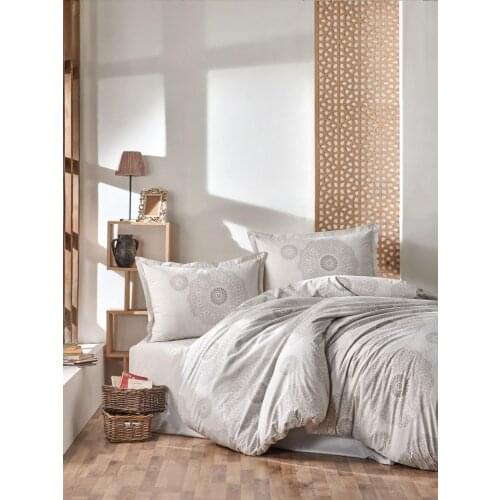 Losa %100 Cotton Quality Bedding Set Grey Double King Queen Bed Duvet Cover Set Lux Modern Romantic Bedsheet Duvet Pillow case