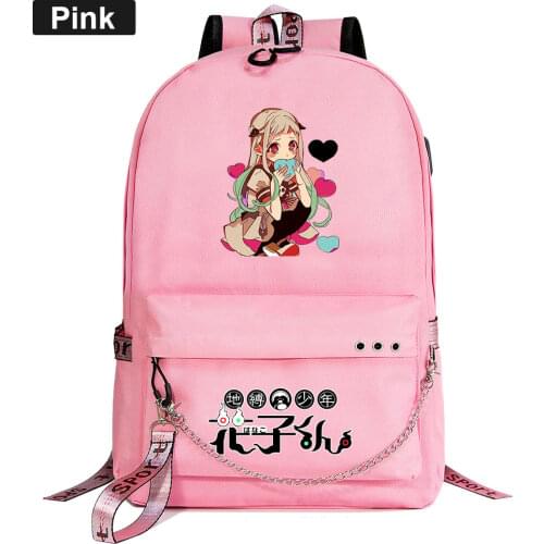 Anime Toilet-Bound Hanako-Kun Cute Boys Girls Kids School Book Bags Women Laptop USB Chain Backpack Canvas Men Bagpack Bookbag