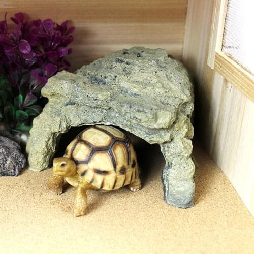 Reptile supplies rock bark beautification nest breeding box set decorative lizard to guard the palace avoiding the cave-like