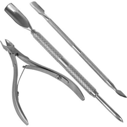 Nail Tools Exfoliating Tool Set Dead Skin Cut Dead Leather Fork Push Cuticle Nipper with Cuticle Pusher Durable Manicure Tool