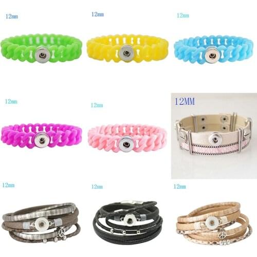New Fashion 12mm Snap Button Bracelet DIY Jewelry KD3217